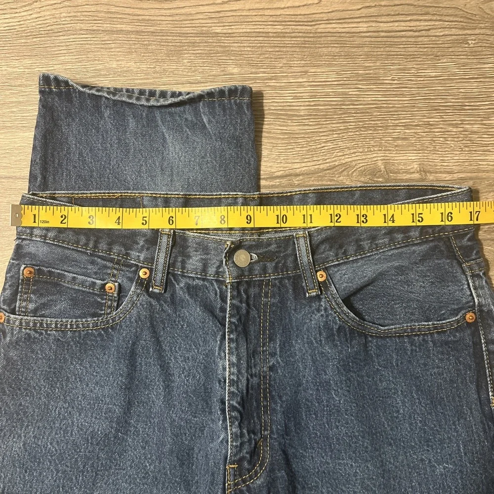 Levi's 550 Relaxed Fit Tapered Leg Dark Wash Blue Jeans Size‎ Size 34x34 (34x33)